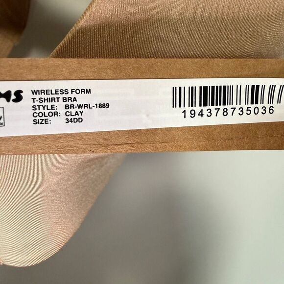 C42 Skims wireless form T-shirt bra color clay size 34DD NWT - Picture 6 of 11